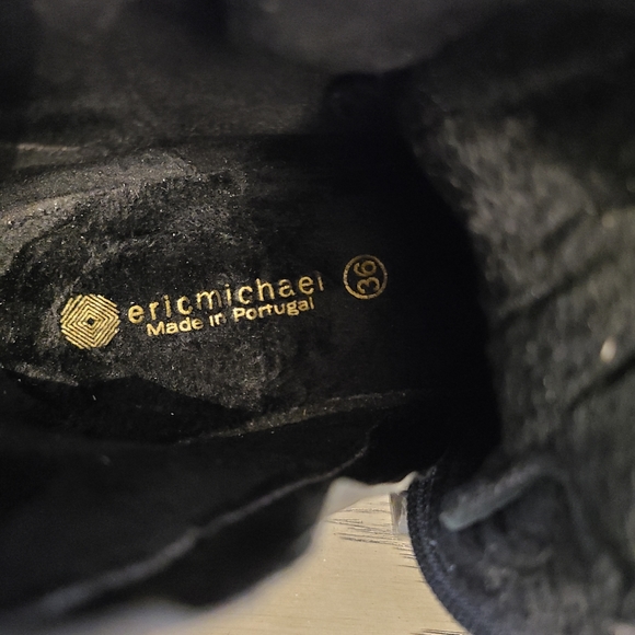 Eric Michael Kai black combat boots - Picture 5 of 6